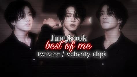 Jungkook Best Of Me Performance Twixtor Velocity Clips For