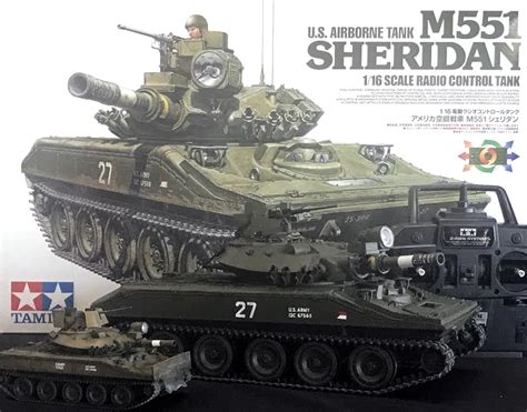 New Tamiya 56042 U S Airborne Tank M551 Sheridan Full Option Kit Comp