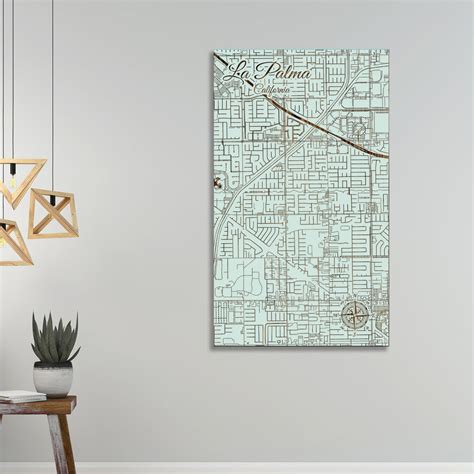 La Palma, California Street Map – Fire & Pine