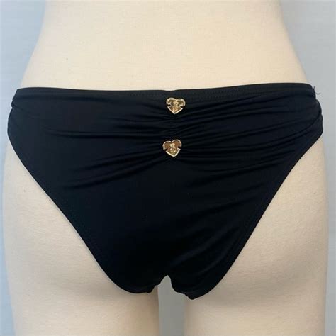 Juicy Couture Swim Juicy Couture Bikini Bottoms Swimsuit Swim Black