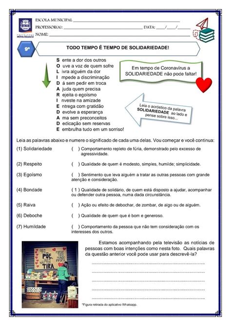 Atividade De Tutoria Para Imprimir - Atividades De Tutoria Para Imprimir - RETOEDU