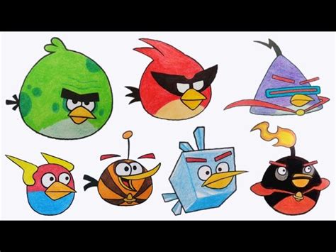 How To Draw Angry Birds Space Characters