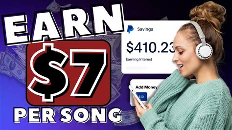 Earn 7 Per Song Make 410 Day Listening To Music Make Money Online