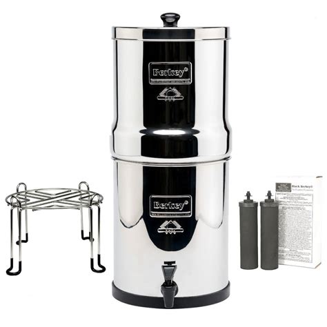 Big Berkey Gravity Fed Water Filter With 2 Black Berkey Purification