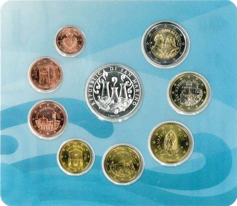 San Marino Euro Coinset With 5 Euro Silver Coin World Oceans Day 2020