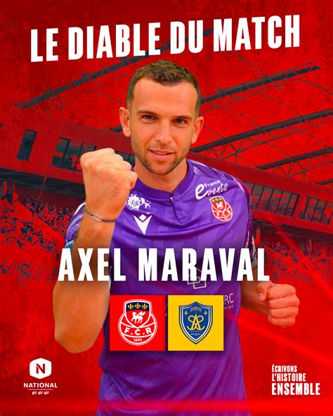 Axel Maraval Diable du match face à Épinal FC Rouen 1899