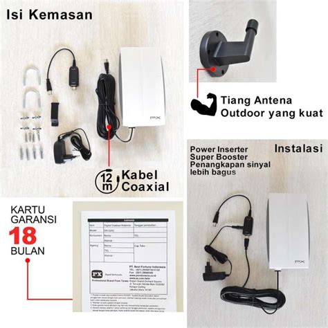 Promo Antena Tv Digital Indoor Outdoor Px Da 5200 Diskon 14 Di Seller