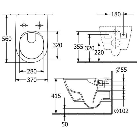 Villeroy And Boch Subway 20 560mm Wall Mounted Directflush Rimless