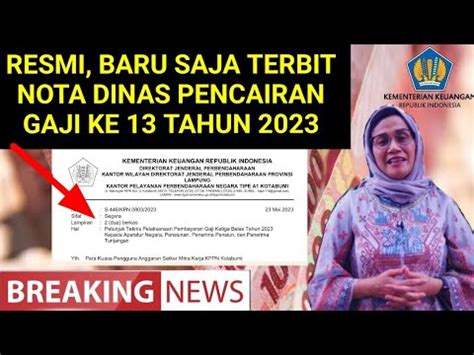 Juknis Jadwal Pembayaran Gaji Ke Tahun Dirjen Keuangan Youtube