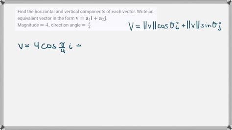 Formulas For The Components Of A Third Quadrant Vecto Solvedlib