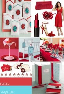 Aqua and red wedding inspiration,wedding colour palette