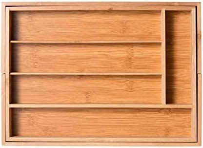 Amazon Utoplike Bamboo Expandable Kitchen Drawer Organizer