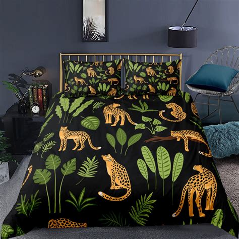 Leopard Comforter Set Queen Macromundo Cl