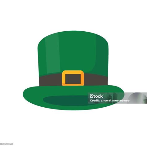 Leprechaun Green Top Hat St Patricks Day Celebration Decorations Stock Illustration Download