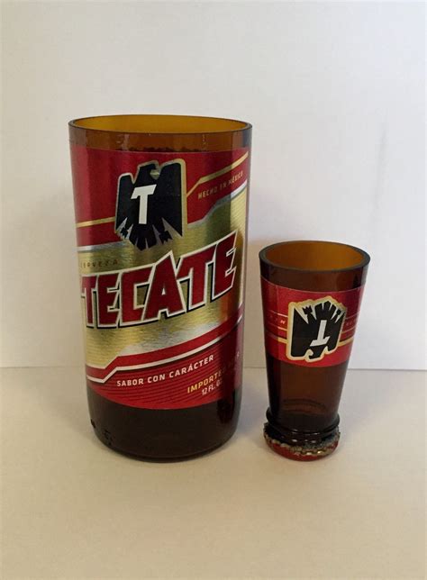 Tecate Beer Bottle Shot Glass Chaser Set Boyfriend Gift Gift | Etsy