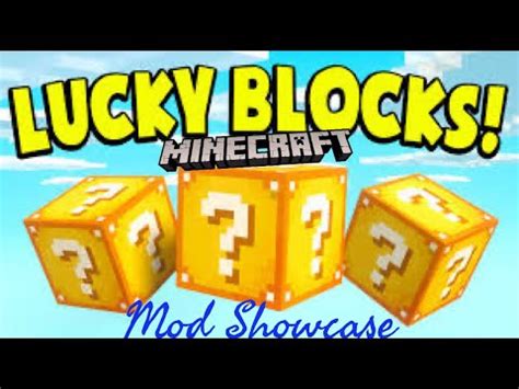 Minecraft Lucky Block Mod Showcase Youtube