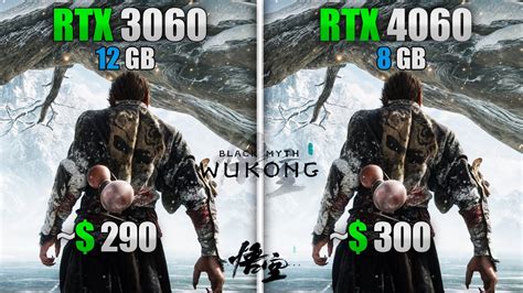 Black Myth Wukong Benchmark RTX 4060 Vs RTX 3060 4K Graphics