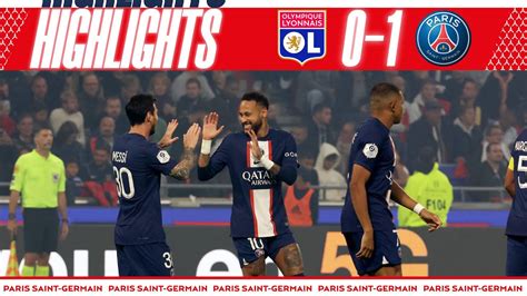 HIGHLIGHTS Lyon 0 1 PSG MESSI YouTube