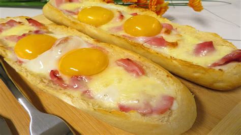 Baguettes farcies au jambon et à la mozzarella extra uniques