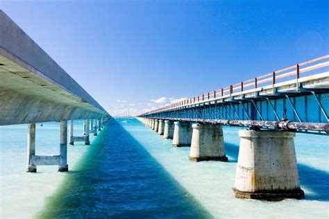 Road Bridges Connecting Florida Keys, Florida, USA Stock Photo - Image ...