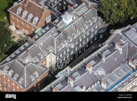 An Aerial View Of Downing Street In Whitehall London Stock Photo Alamy