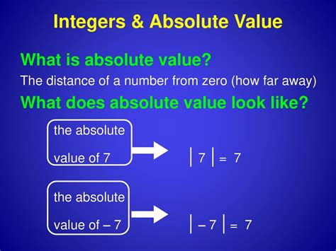 Integers And Absolute Value Ppt Download