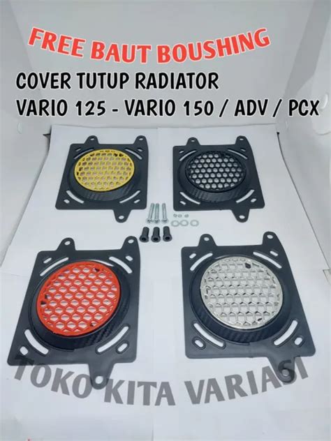 Cover Penutup Radiator Vario Vario Adv Pcx Model Variasi Karbon