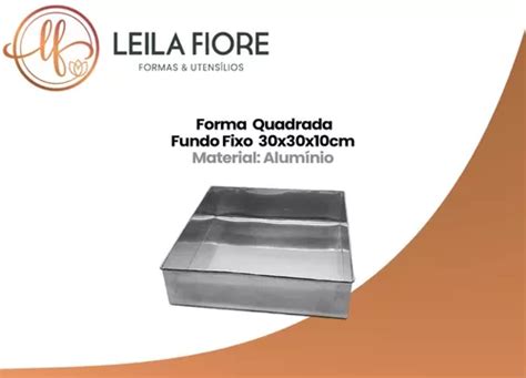 Forma Quadrada De Fundo Fixo X X Cm Em Alum Nio Parcelamento