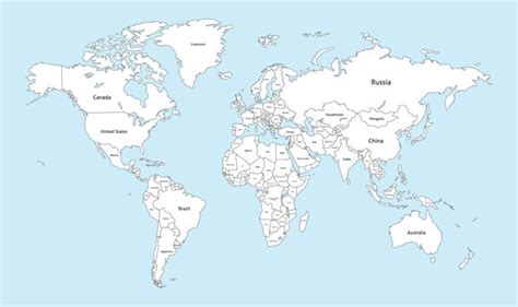 World Map Outline With Names Images – Browse 7,397 Stock Photos, Vectors, and Video | Adobe Stock