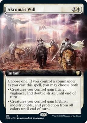 Akroma S Will Extended Art Commander Legends Variants Magic The