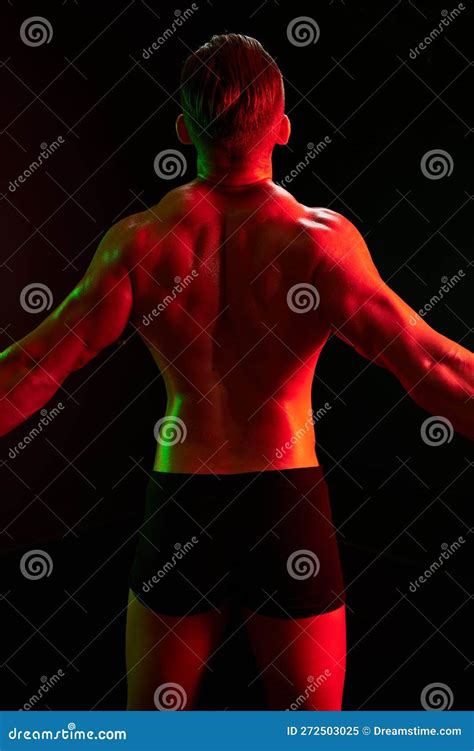 Fashion Portrait Of An Athletic Trim Attractive Man Manly Naked Torso