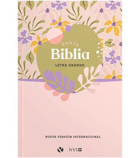 Santa Biblia Nvi Letra Grande Tapa Rustica Lila Libreria Peniel