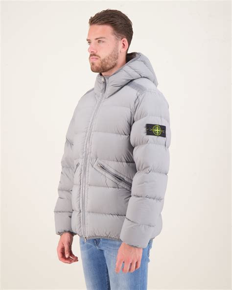 Stone Island 43128 Seamless Tunnel Nylon Down-TC Jacket Grey Green 
