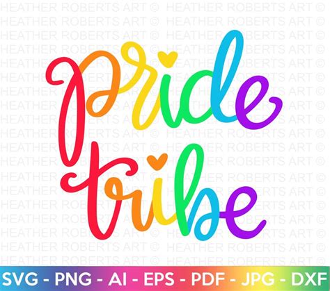 Pride Tribe Svg Lgbtq Svg Gay Svg Pride Svg Rainbow Svg Etsy