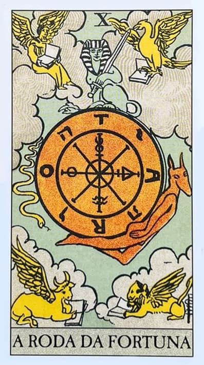 Tarot Rider Waite A Roda Da Fortuna Carta 10 Descubra O