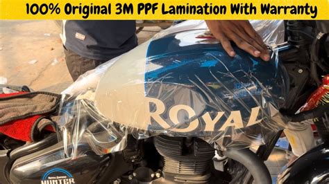 Royal Enfield Hunter M Lamination Ppf Hunter Modifications