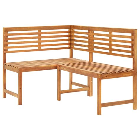 Dcenta Patio Corner Bench 551 Solid Acacia Wood