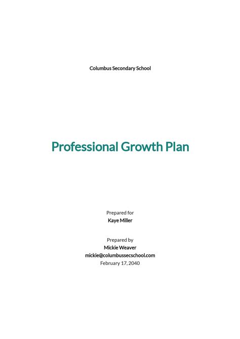 Growth Plan Templates for Marketing - Google Docs, Word, Apple Pages ...