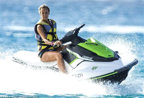 Victoria Hervey Wows In Blue Bikini As She Rides Jet Ski Daily Mail