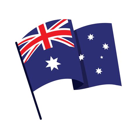 waving flag of australia 16756096 Vector Art at Vecteezy