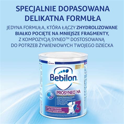 Bebilon Prosyneo HA 3 Hydrolyzed Advance Mleko Modyfikowane Po 1