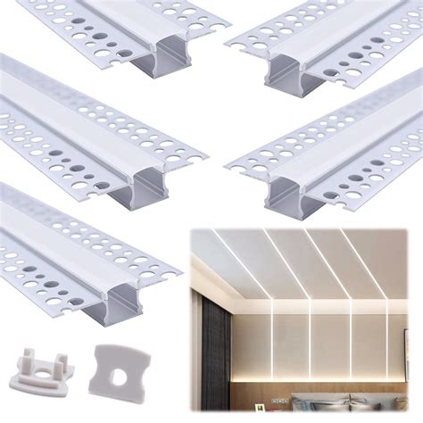 Buy Muzata Pack Ft M Plaster In Led Channel Trimless Recessed Led