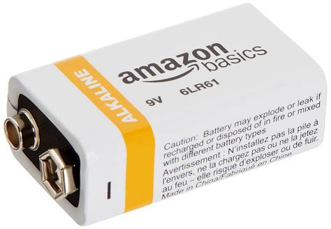 Amazonbasics 9 Volt Everyday Alkaline Batteries 8 Packeveryday Volt Amazonbasics Pack