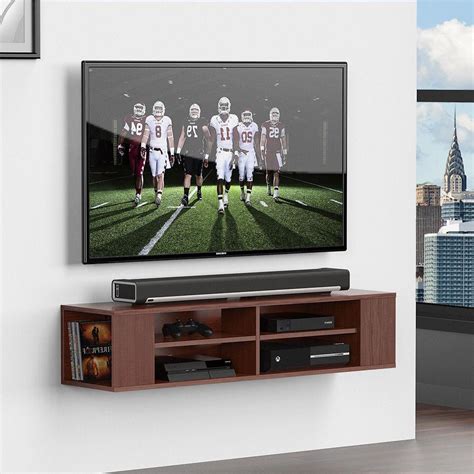 Fitueyes Wall Mount TV Stand Media Console Entertainment