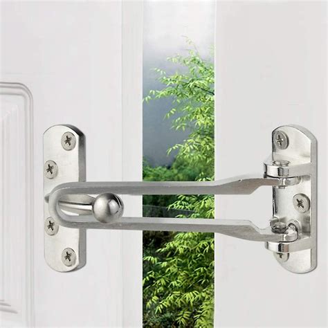 Home Security Door Lock 2 Pack Latch Guard Clasp Front Door Locks For