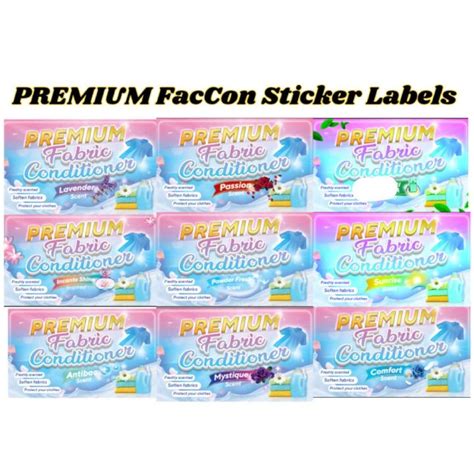 Sticker Label For Premium Fabcon Generic Pre Cut Square Cut Lazada Ph