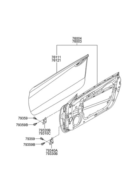 76121 2M000 Genuine Hyundai Panel Front Door Outer RH