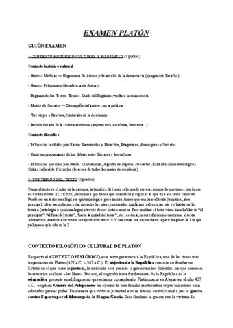 Apuntes Platon EBAU ANDALUCIA Pdf