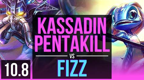 Kassadin Vs Fizz Mid Pentakill Kda Early Solo Kills Kr