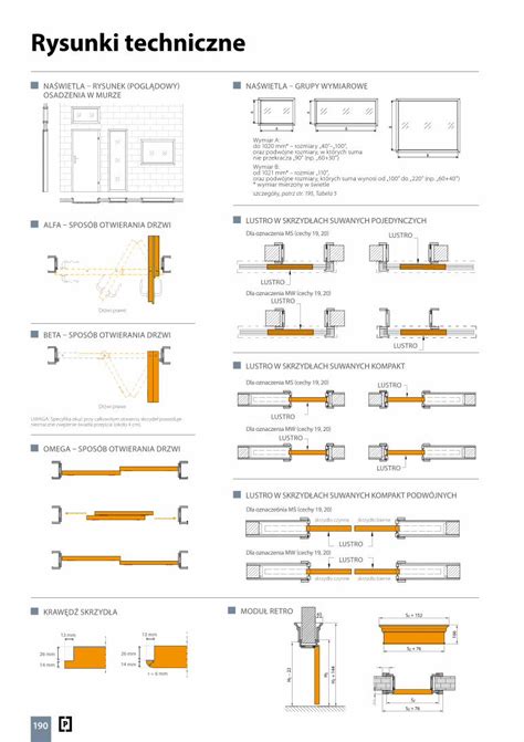 Pdf Rysunki Techniczne Porta Pl Tabele Wymiar W Drzwi